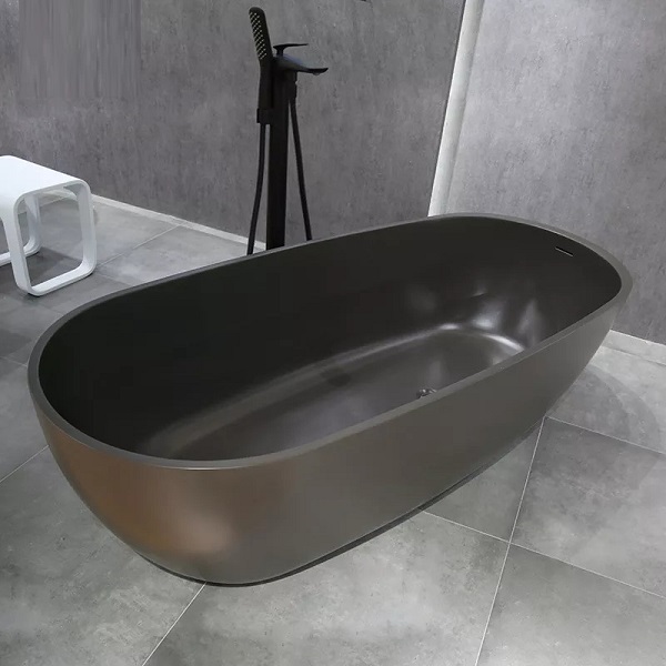 Bồn tắm màu hồng đá nhân tạo marble Miken MKB-8807P (Đặt hàng 7-25 ngày) - Image 6