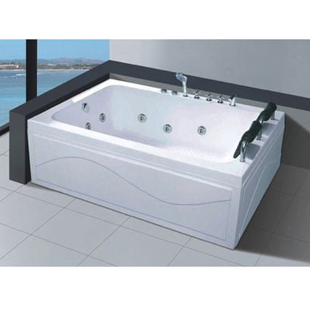 Bồn tắm nằm Acrylic massage màu vàng lòng trắng Miken MK-189074Y (Sục thủy lực, sục khí, đèn led) - Image 5