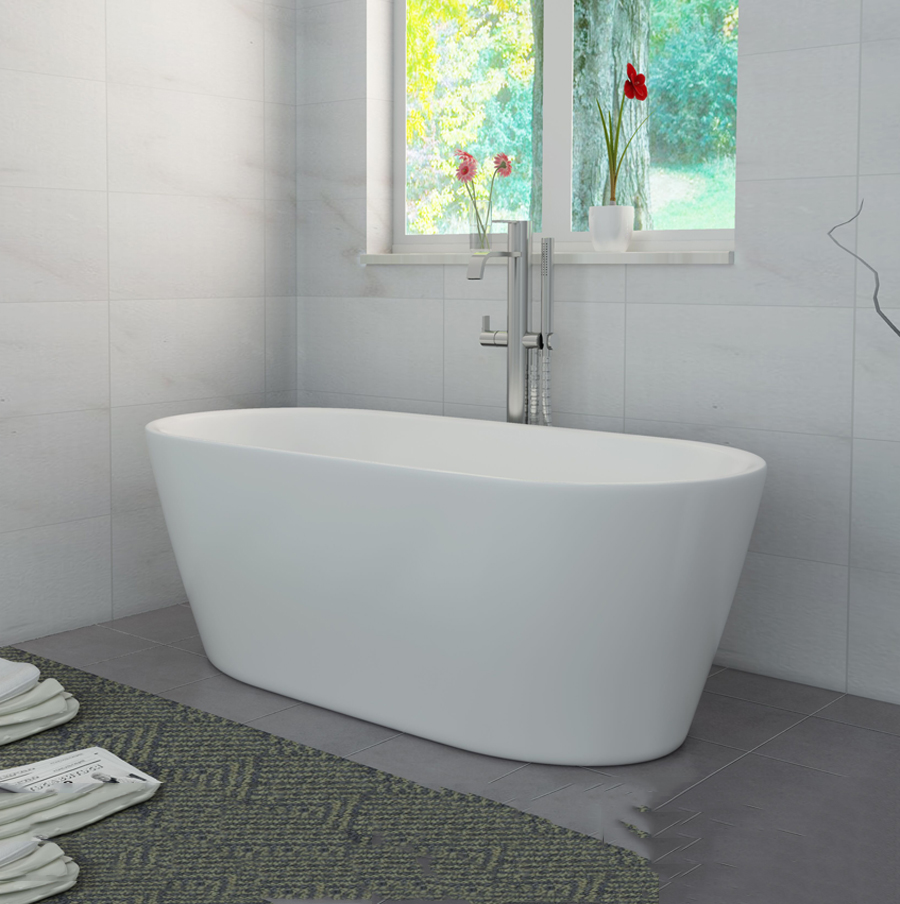 Bồn tắm nằm đặt sàn Nofer NG-1028 PLUS (1640x740x600 mm) - Image 4