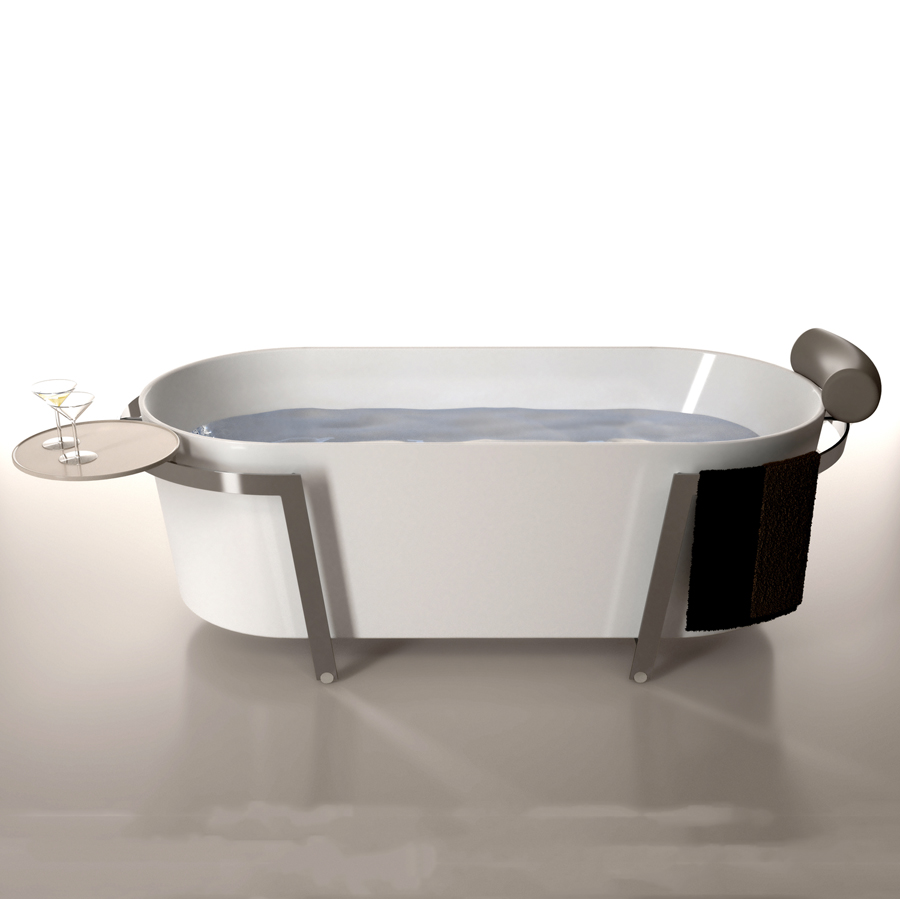 Bồn tắm nằm đặt sàn Nofer NG-1718 (1785x795x785 mm) - Image 3