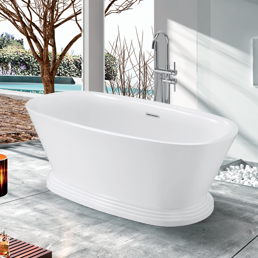 Bồn tắm nằm đặt sàn Nofer NG-1842P sủi bọt khí AIR + LIGHT (1700x750x600mm) - Image 3