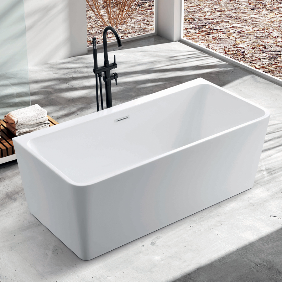 Bồn tắm nằm đặt sàn Nofer NG-1847 (1700x800x650 mm) - Image 4