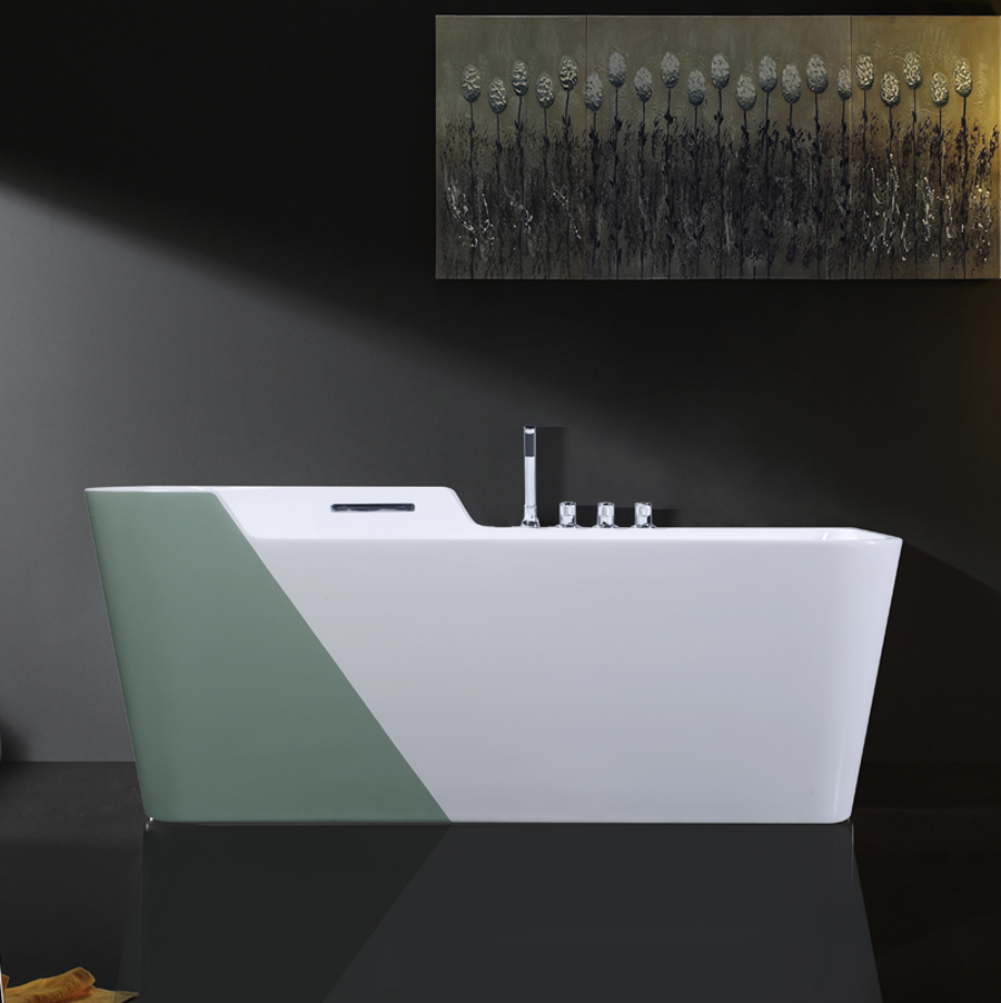 Bồn tắm nằm đặt sàn Nofer NG-1870 (1700 x 800 x 750 mm) - Image 5
