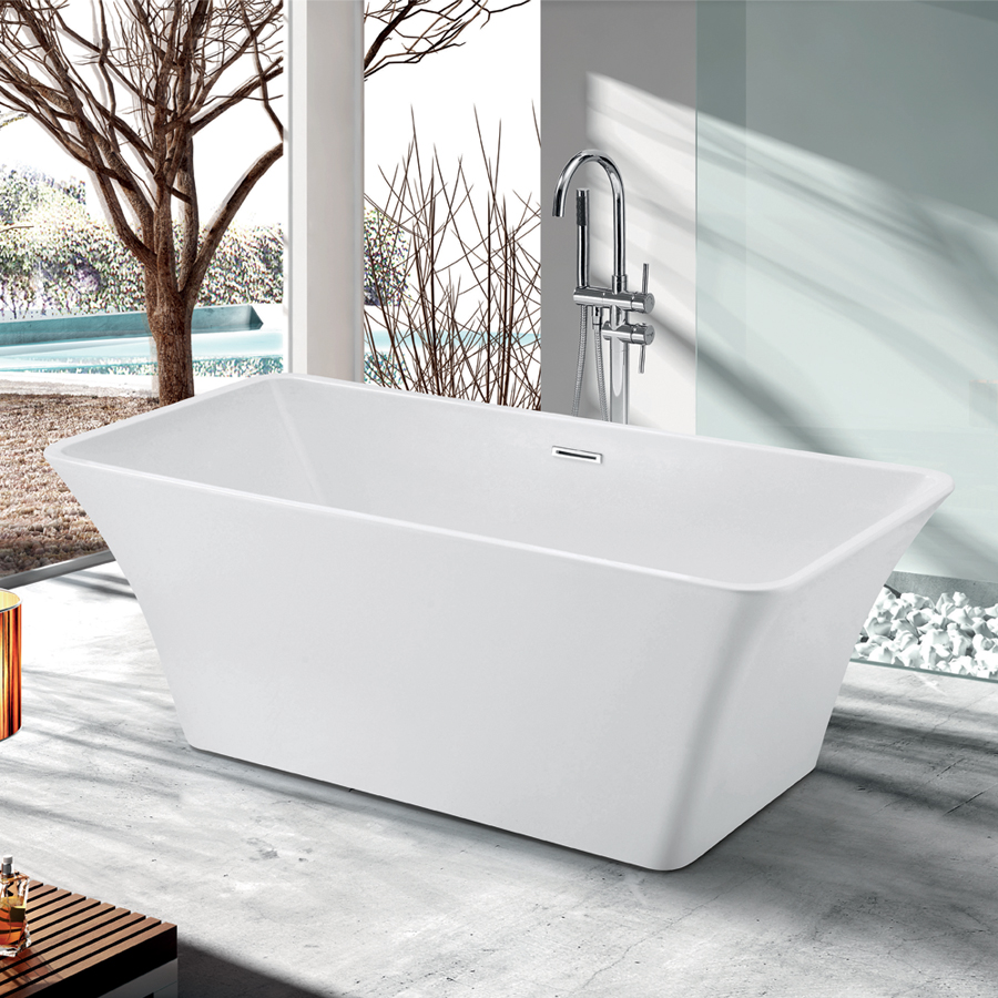 Bồn tắm nằm đặt sàn Nofer NG-1873 (1700x780x650mm) - Image 3