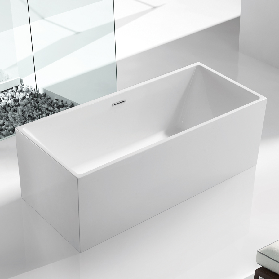 Bồn tắm nằm đặt sàn Nofer NG-1891 sủi bọt khí AIR + LIGHT (Acrylic-1700*750*590 mm ) - Image 4