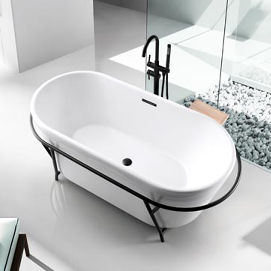 Bồn tắm nằm đặt sàn Nofer NG-3888 PLUS sủi bọt khí AIR + LIGHT(1500x1500x600mm ) - Image 6