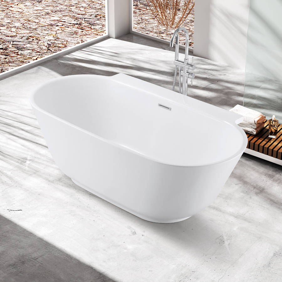 Bồn tắm nằm đặt sàn Nofer NG-61110B (Acrylic-1700x800x680mm) - Image 5