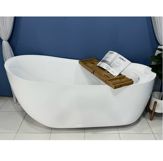 Bồn tắm ngâm đặt sàn hình chữ nhật SAWO SW4717A (Acrylic-1710x760x600mm) - Image 4