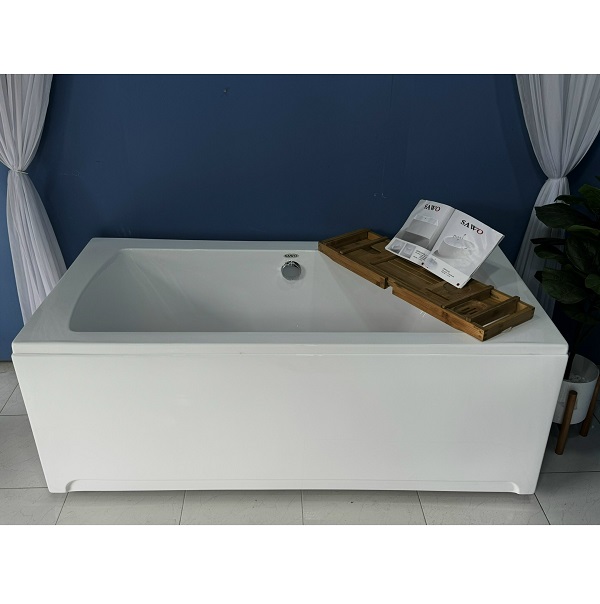 Bồn tắm ngâm đặt sàn hình thỏi vàng SAWO SW5717-TV (Acrylic-1720x760x740mm) - Image 3