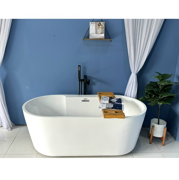 Bồn tắm ngâm đặt sàn SAWO SW4712 (Acrylic-1220x730x540mm) - Image 4