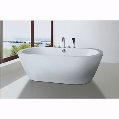Bồn tắm ngâm đúc độc lập Daelim W-1027 (1720*730*740mm) - Image 5