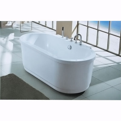 Bồn tắm ngâm đúc độc lập Daelim W-1027 (Có 3 kích thước 1700/1600/1500x750x580) - Image 3