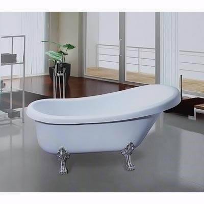 Bồn tắm ngâm đúc độc lập Daelim W-1038 (Có 2 kích thước 1700x800/1500x780x600) - Image 4