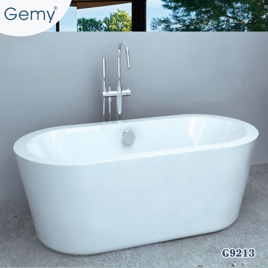 Bồn tắm nghệ thuật đặt sàn GEMY G9213 (1700x850x580mm)