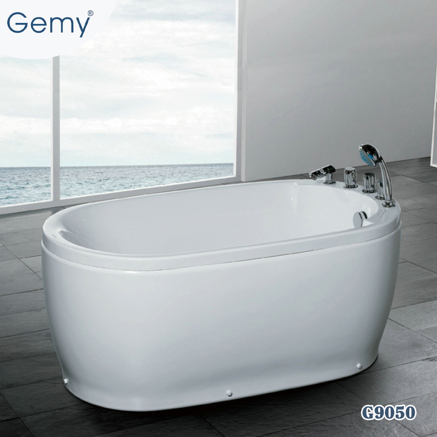 Bồn tắm nghệ thuật đặt sàn GEMY G9213 (1700x850x580mm) - Image 3