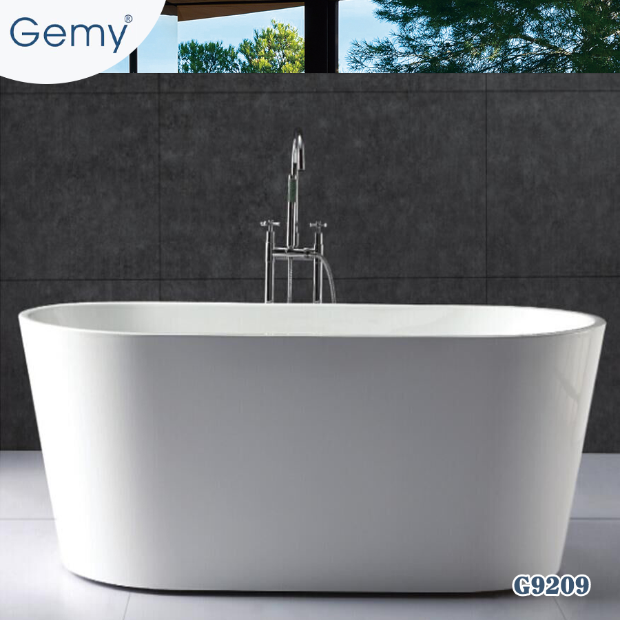 Bồn tắm nghệ thuật đặt sàn GEMY G9213 (1700x850x580mm) - Image 4