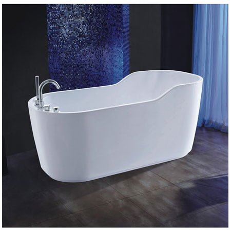 Bồn tắm nghệ thuật màu đen đá nhân tạo Miken MKB-1791 (1755x910x545 mm - Đặt hàng 7-15 ngày) - Image 5