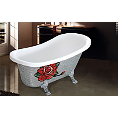 Bồn tắm nghệ thuật màu xanh lá Miken 5042G (1600x860x750mm - Đặt hàng 15-20 ngày) - Image 6