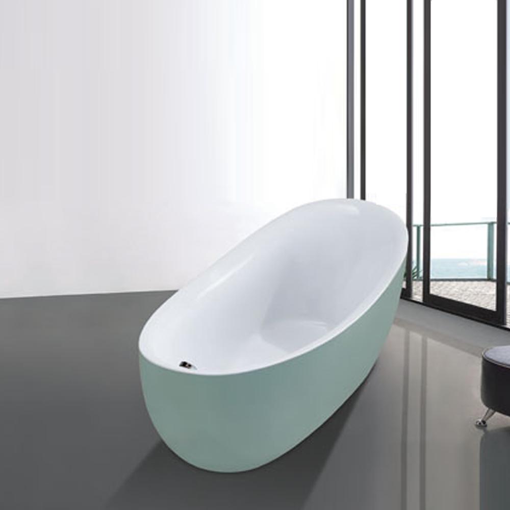 Bồn tắm nghệ thuật màu xanh nhạt Miken 5042LB (1600x860x750mm - Đặt hàng 15-20 ngày)