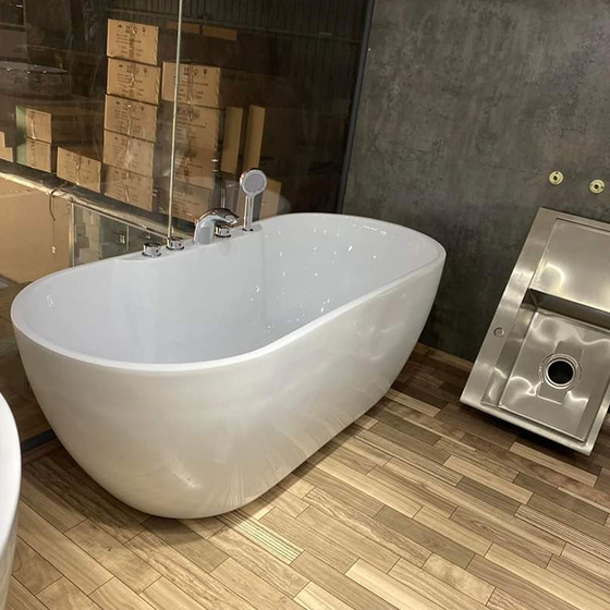 Bồn tắm nghệ thuật Miken 5065 (1300/1400/1500/1600/1700/1800x800x800 mm) - Image 5