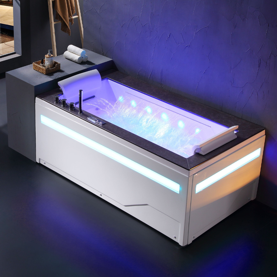 Bồn tắm tròn massage Nofer PM-1005 (Sủi khí-1650x1650x610mm) - Image 3