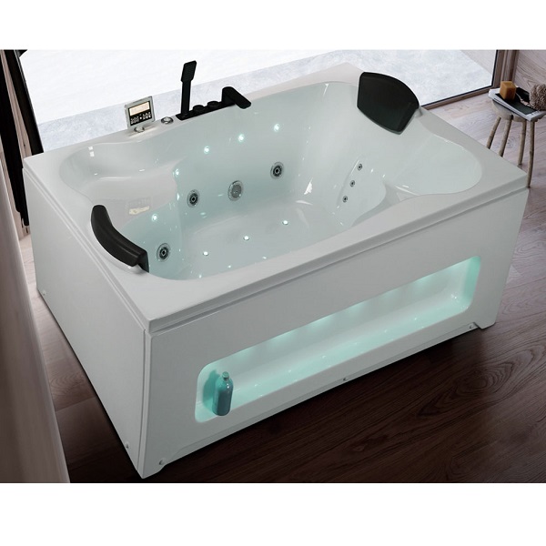 Bồn tắm xây massage sục khí đèn led đổi màu GEMY G9057 (Sục masage, sục khí, đèn led-1865x915x800mm) - Image 5
