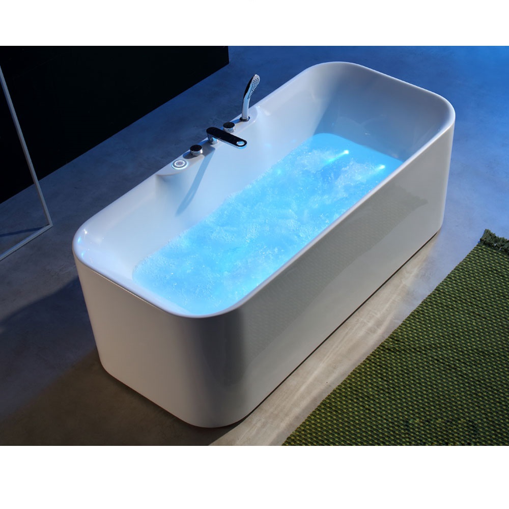 Bồn tắm xây massage sục khí đèn led đổi màu GEMY G9090 (Sục massage, Sục khí, đèn led-1900x1900x900mm) - Image 4