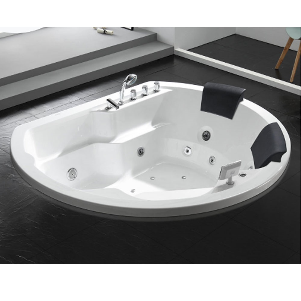 Bồn tắm xây massage sục khí đèn led đổi màu GEMY G9263 (Sục massage, Sục khí, đèn led-2080x2080x850mm) - Image 3