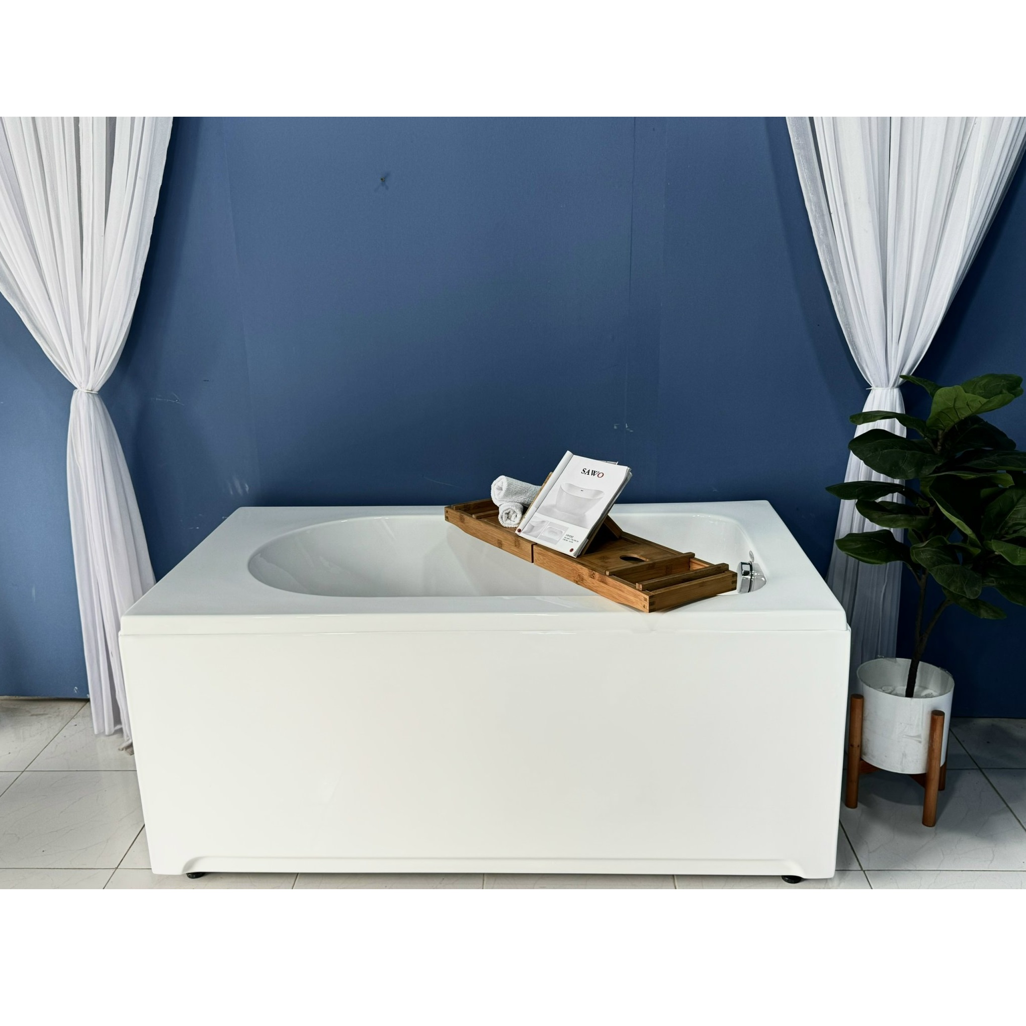 Bồn tắm xây SAWO SW4615 (Acrylic-1500x750x490mm) - Image 3