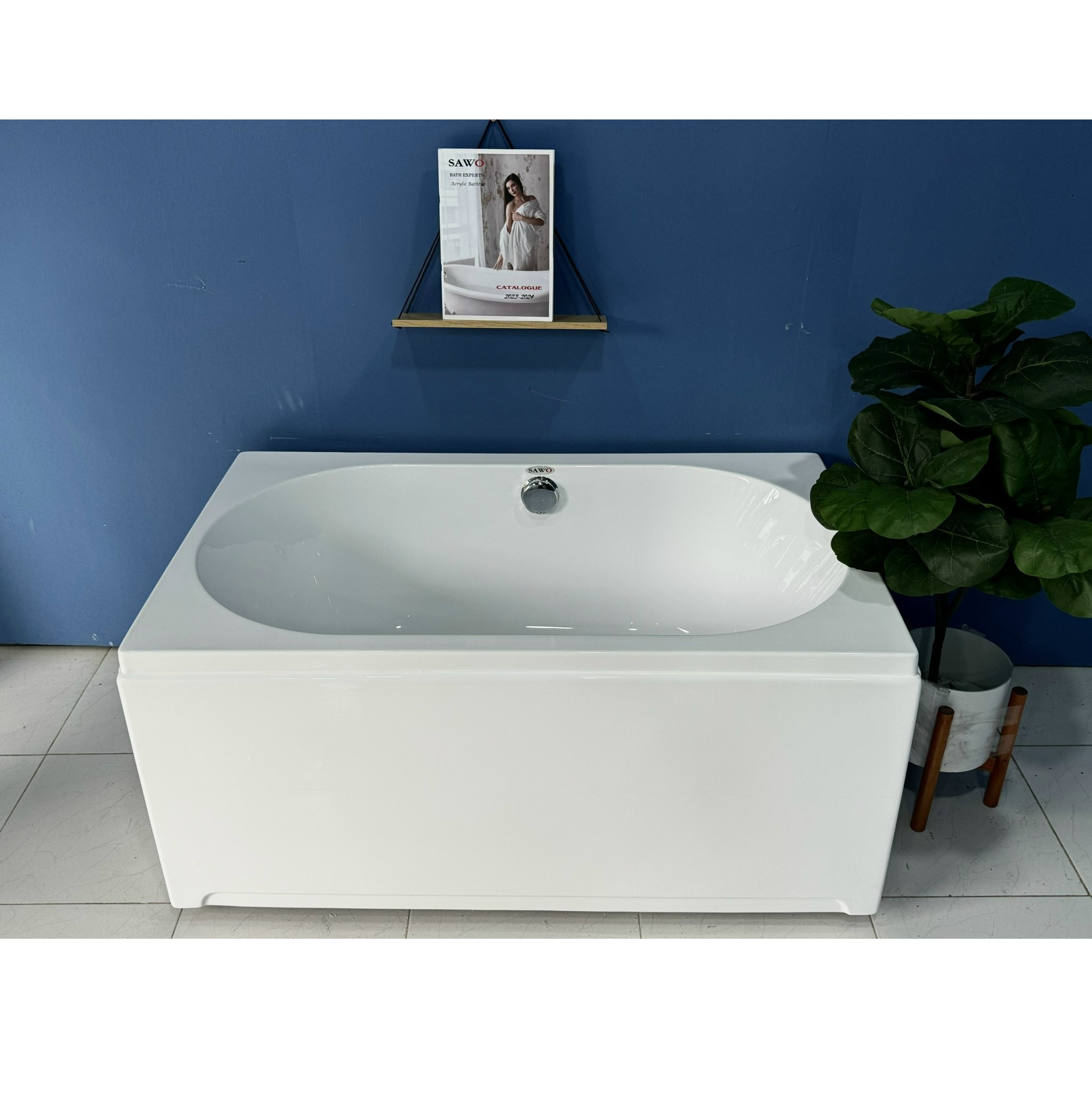 Bồn tắm xây SAWO SW4615 (Acrylic-1500x750x490mm) - Image 4