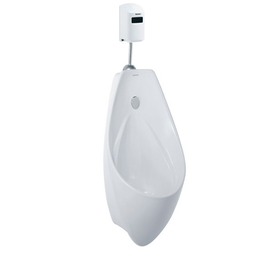 Bồn tiểu nam cảm ứng treo tường Caesar U0267-A657DC-PW (Đủ bộ -Pin)