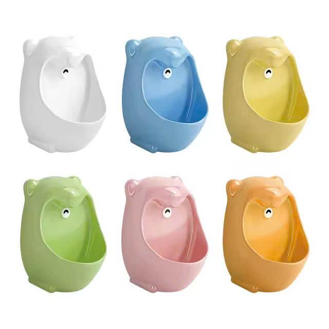 Bồn tiểu trẻ em màu màu vàng MKT-302Y ( Đã bao gồm van nhấn tay) - Image 3