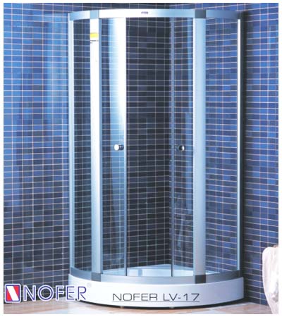 Cabin tắm Nofer LV-25P (Đế ngọc trai-Kính màu-1050x1050x2050mm) - Image 5