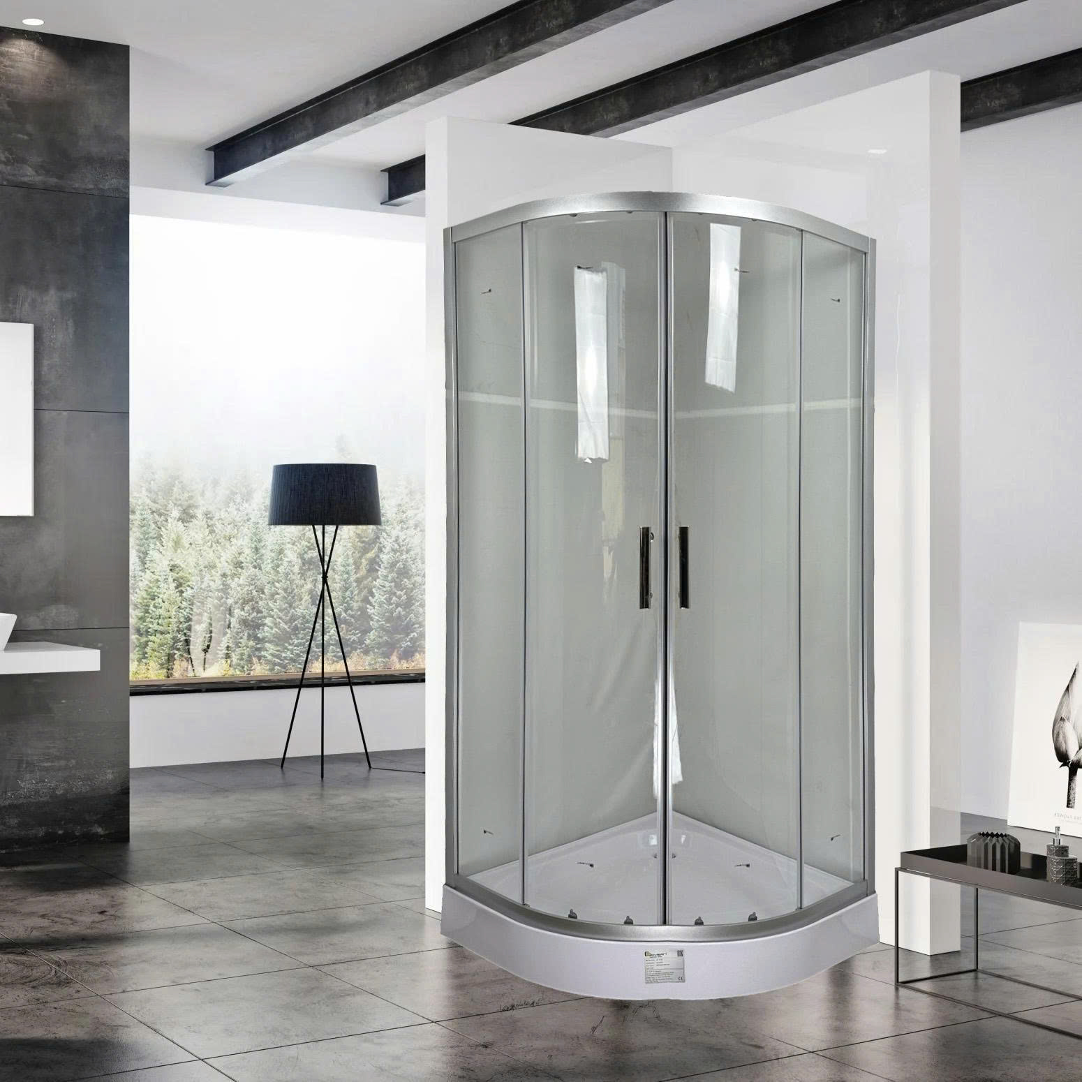 Cabin tắm vách kính GOVERN LV-91 (Kính trắng-1050x1050x2050mm) - Image 5