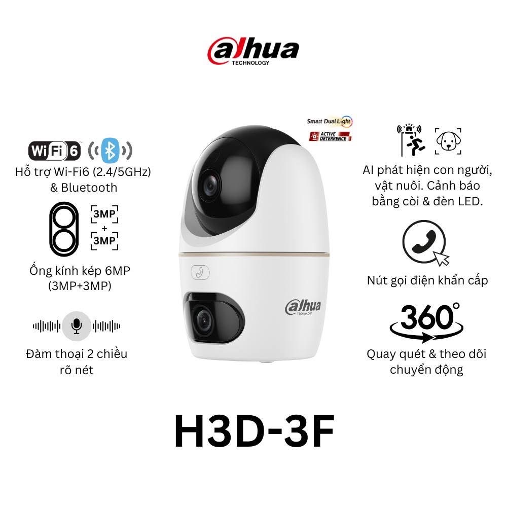 Camera DAHUA DH-H3D-3F (Quay quét wifi 2 mắt x 3MP) - 2