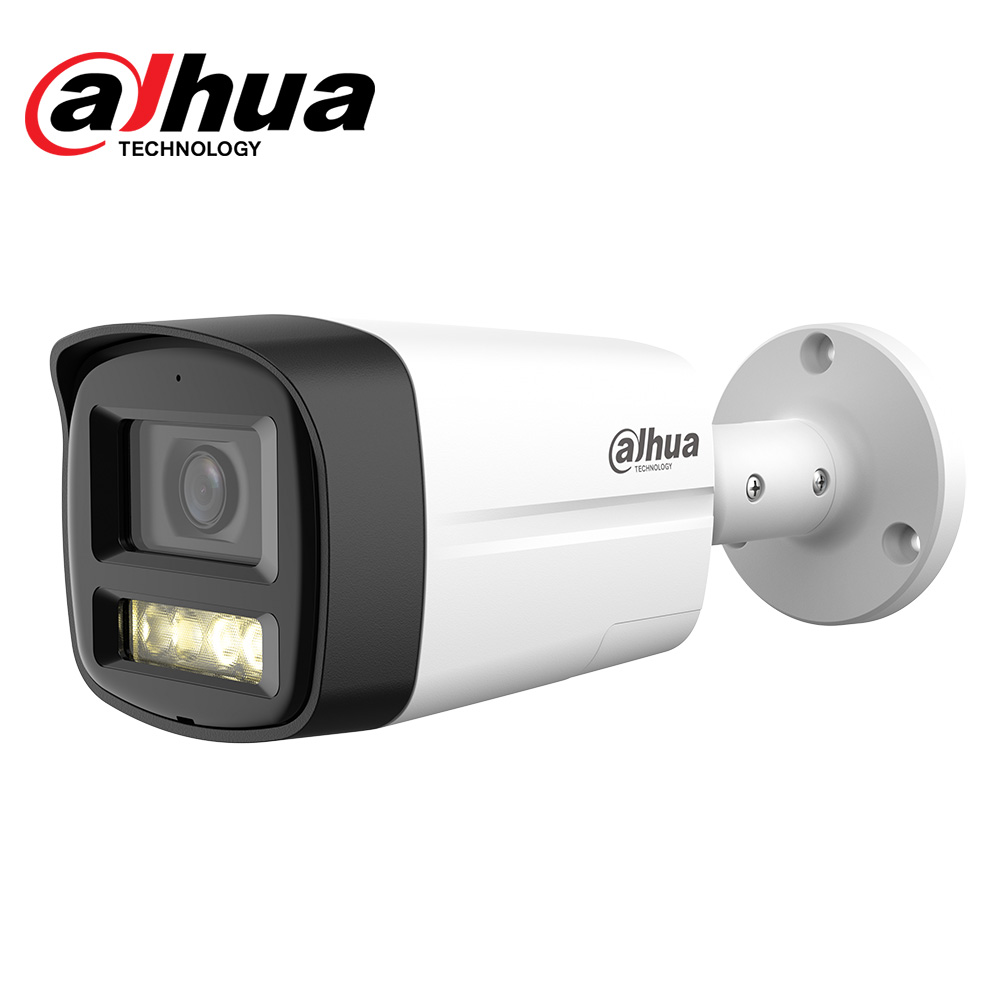 Camera DAHUA DH-HAC-HFW1200TLMP-IL-T (Thân 2MP, Loa Mic, Ánh sáng kép)
