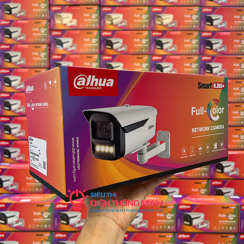Camera DAHUA DH-IPC-HFW2449M-AS-LED-B (Thân lớn 4MP, liền Mic, Full Color) - 3