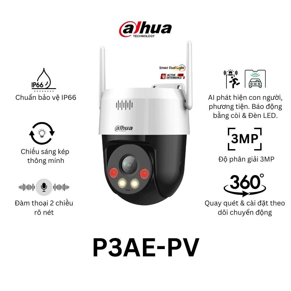 Camera DAHUA DH-P3AE-PV (Wifi quay quét 3MP) - 3