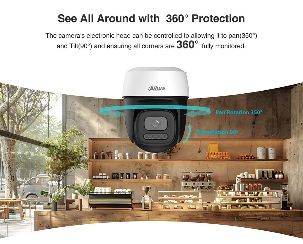 Camera DAHUA DH-P3I-PV (Wifi quay quét 3MP, Loa mic, báo động, góc rộng) - 4