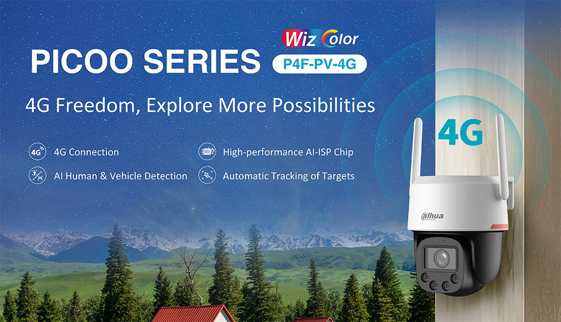 Camera DAHUA DH-P4F-PV-4G (Lắp SIM 4G, quay quét 4MP, WizColor đêm như ngày) - 4