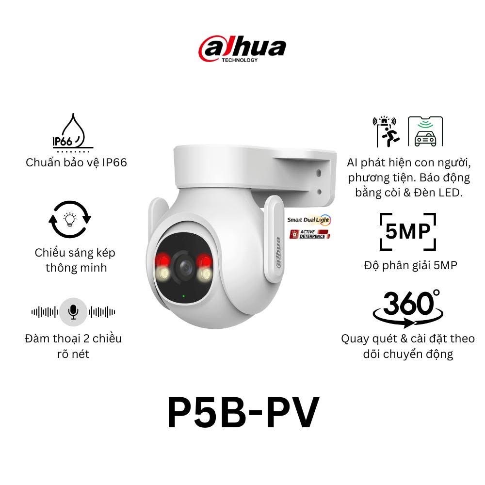 Camera DAHUA DH-P5B-PV (Wifi quay quét 5MP) - 3