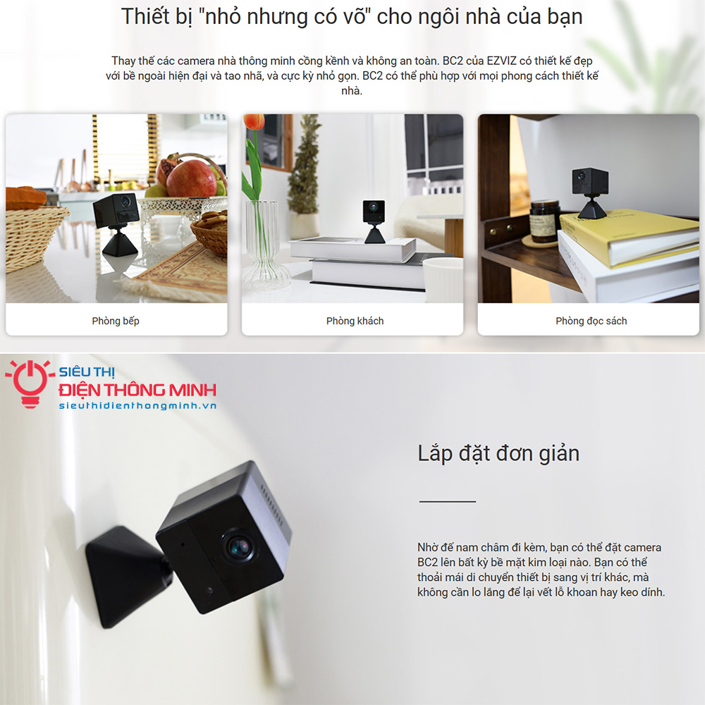 Camera EZVIZ BC2 (Wifi 2MP, PIN 2000mAh) - 4