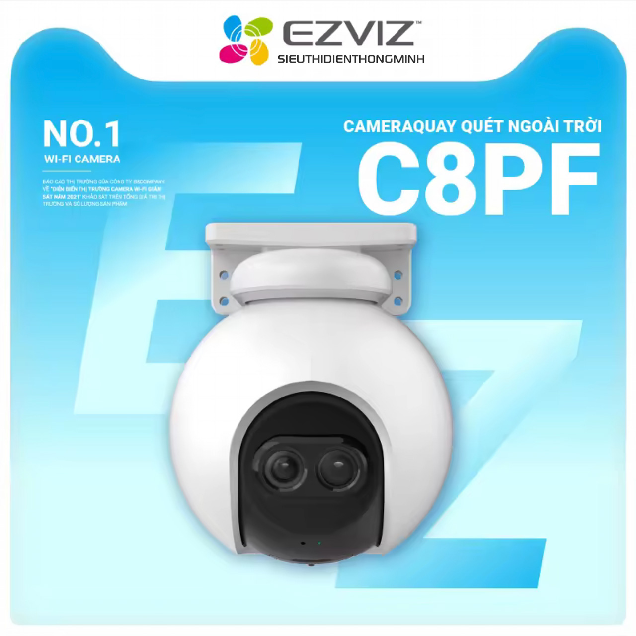Camera EZVIZ C8PF (Wifi quay quét 2MP ống kính kép zoom 8x) - 2
