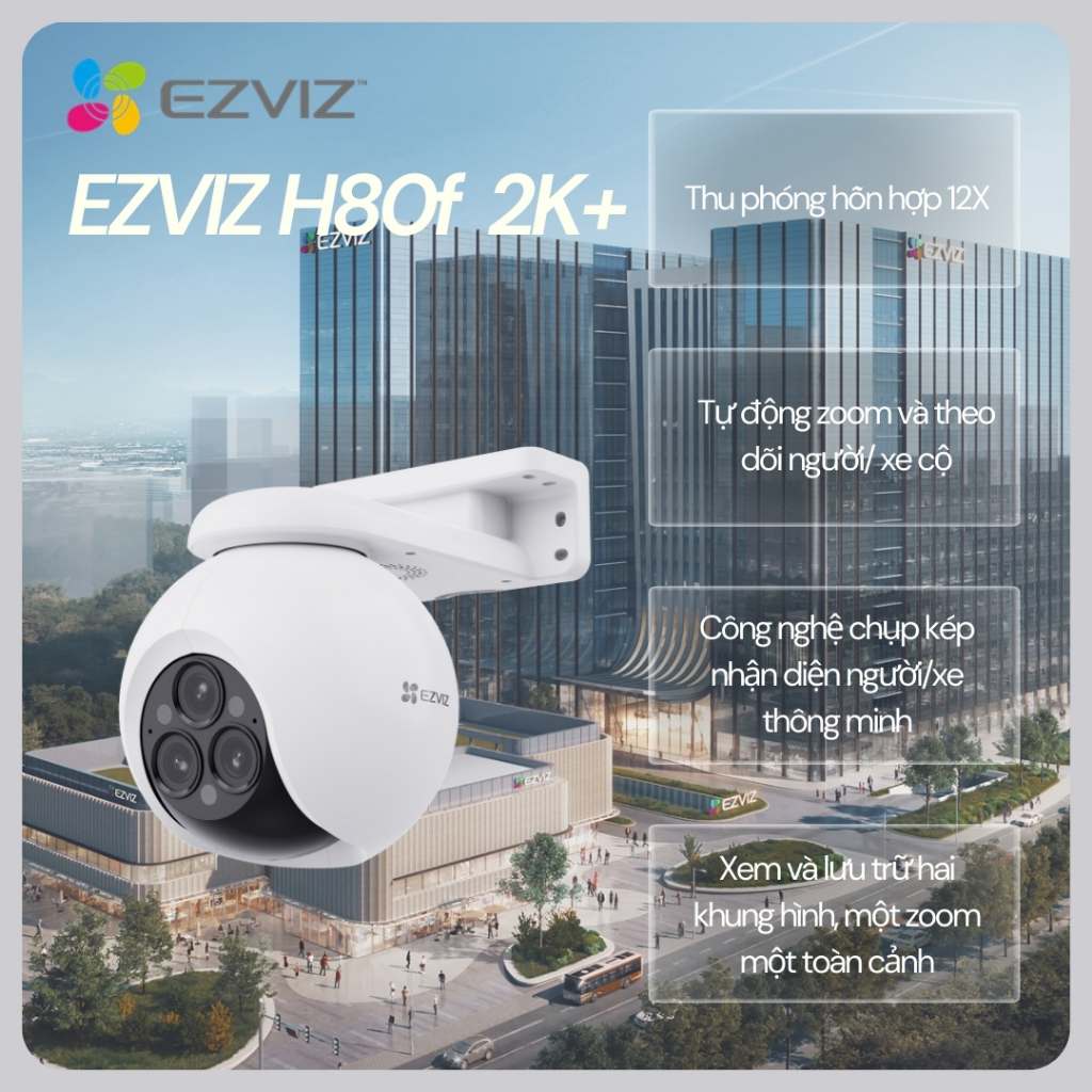 Camera EZVIZ H80F Multi 2K+ (Wifi quay quét 3 mắt, 4MP, Zoom 12X) - 3