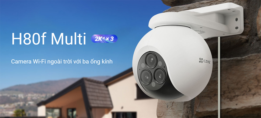 Camera EZVIZ H80F Multi 2K+ (Wifi quay quét 3 mắt, 4MP, Zoom 12X) - 4