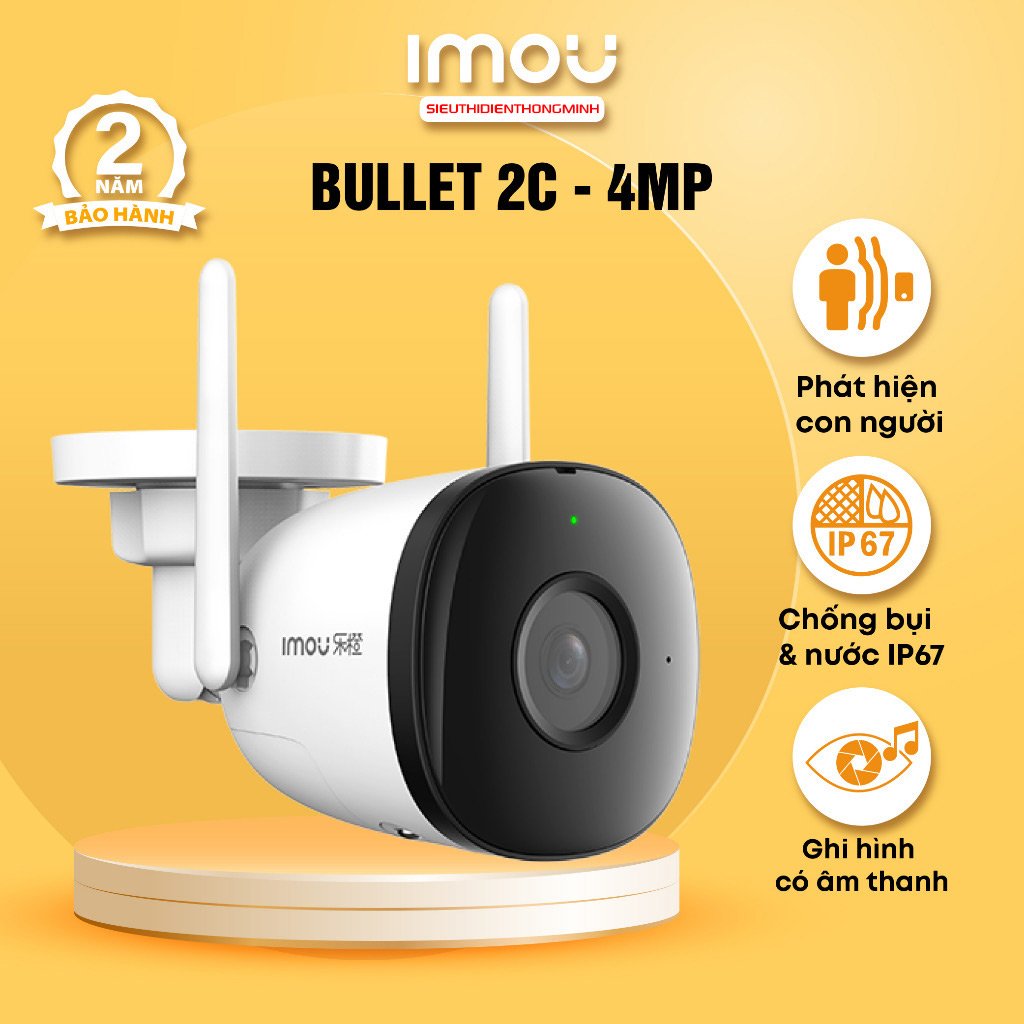 Camera IMOU IPC-F42P (Wifi thân 4MP) - 2