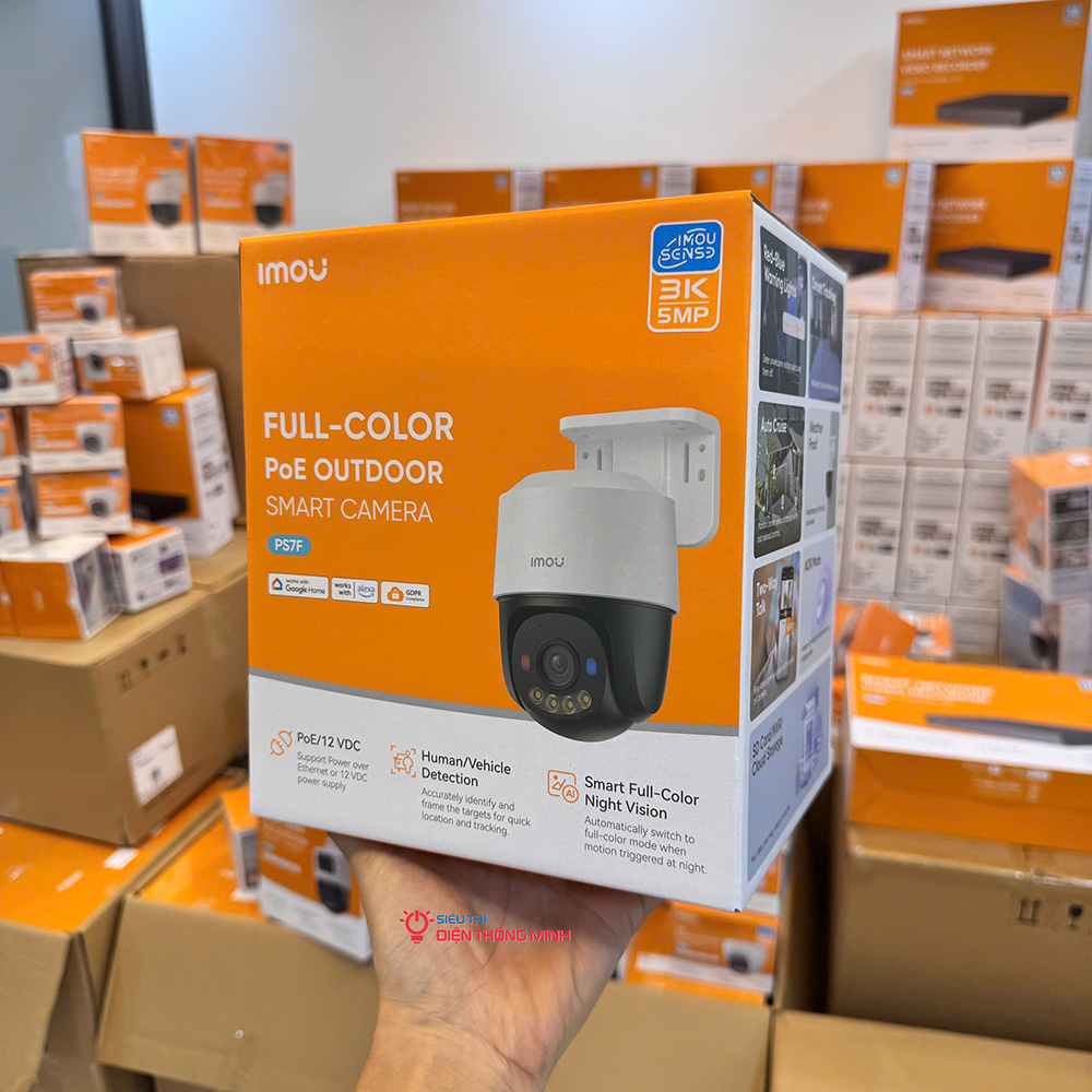 Camera IMOU IPC-PS7FP-5M0 (Quay quét 5MP, PoE, Loa Mic) - 4