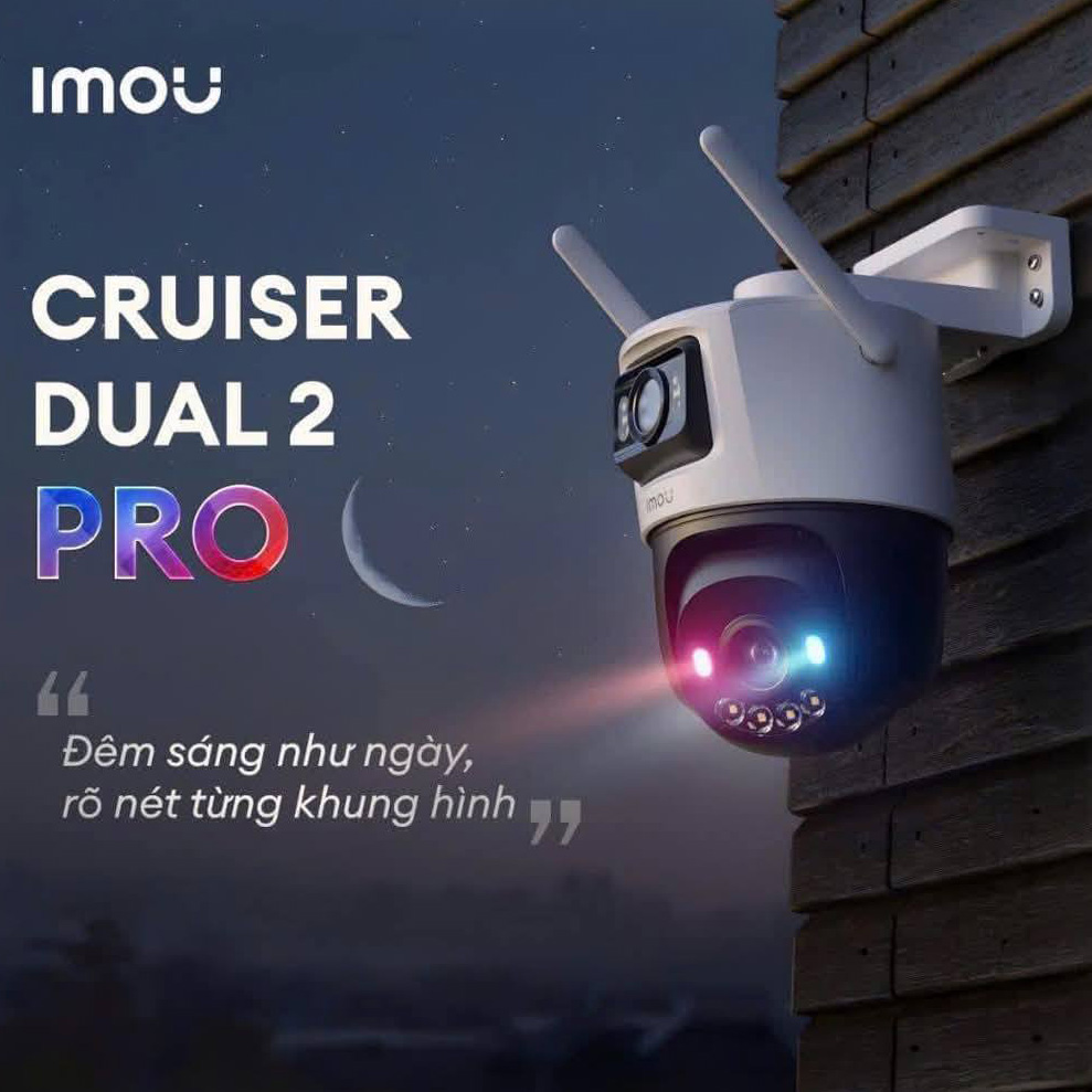 Camera IMOU IPC-S7XFP-8U0WED 8MP (Wifi quay quét 2 mắt x 4MP, Aurora đêm như ngày) - 2