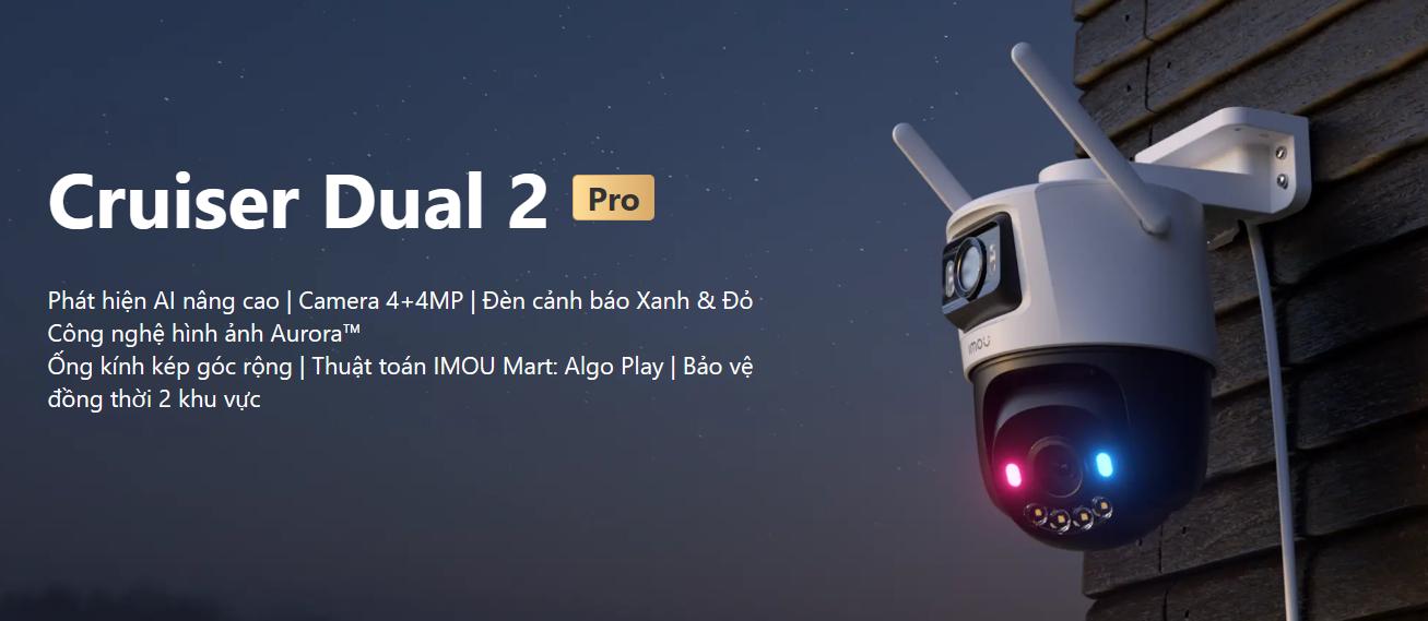 Camera IMOU IPC-S7XFP-8U0WED 8MP (Wifi quay quét 2 mắt x 4MP, Aurora đêm như ngày) - 3