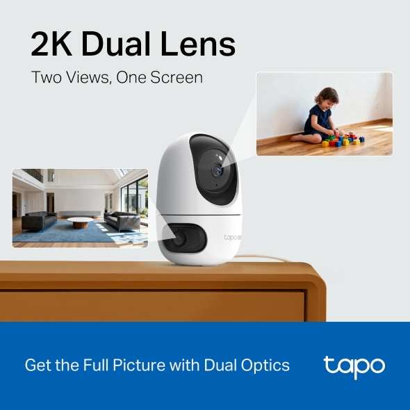 Camera TP-LINK Tapo C245D (Wifi quay quét 2 mắt x 3MP) - 4